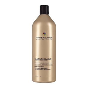 Pureology Nanoworks Gold Conditioner - For Very Dry and Color-Treated Hair, Restores &amp; Strengthens Hair, Sulfate-Free &amp; Vegan