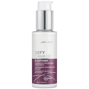 Joico Defy Damage Sleepover Overnight Nourishing Treatment | Instantly Softens &amp Smooths | Strengthen Bonds | Reduce Breakage &amp Split Ends | No Rinse Formula | With Arginine &amp Keratin