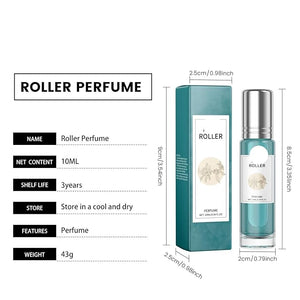 Charming Roll-On Perfume - Mint &amp Laurel Fresh Scent Portable And Long-Lasting Fragrance For Wrist Neck Application(3PCS)