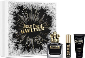 Jean Paul Gaultier Scandal Intense for Men - 3 Pc Gift Set 3.4oz EDP Spray, 0.34oz EDP Spray, 2.5oz Shower Gel