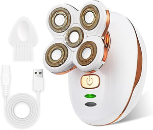 Electric Lady Razors, Woman Shaver,Rechargeable Trimmer with Detachable Head, Lady Waterproof Razors for Leg Face Lips Body, Female Cordless Bikini Trimmer