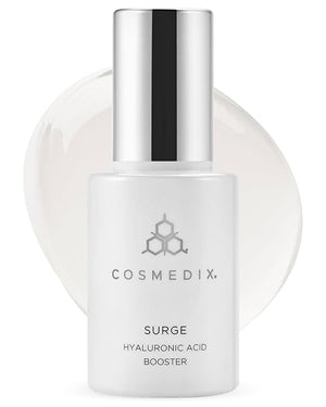 COSMEDIX Surge Hyaluronic Acid Booster for Face - Ultra Hydrating Face Serum with Vitamin C &amp Niacinamide Softens Brightens &amp Moisturizes Skin - Facial Skin Care Product for Fine Lines &amp