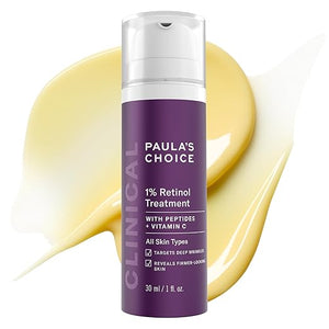Paula's Choice CLINICAL 1% Retinol Face Moisturizer Treatment with Peptides Vitamin C &amp Licorice Extract Firming Face Cream Anti-Aging &amp Wrinkles Fragrance Free