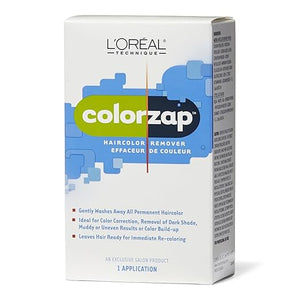 L'OREAL TECHNIQUE ColorZap Hair Color Remover - Leaves Hair Ready For Immediate Recoloring Ideal For All Color Corrections