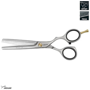 Jaguar Shears Pre Style Relax 5.5 Inch Offset Professional Ergonomic Steel Hair Thinning Texturizing Cutting and Trimming Scissors for Salon Stylist Beauticians Hair Dressers and Barbers
