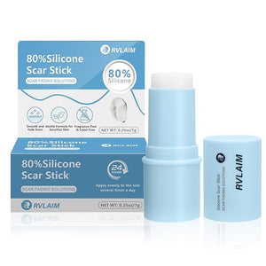 Silicone Scar Stick 80% Silicone Stick for Face and Body. Silicone Stick for Removal of SurgicalOld and Recent Scars and Stretch Marks - 7g