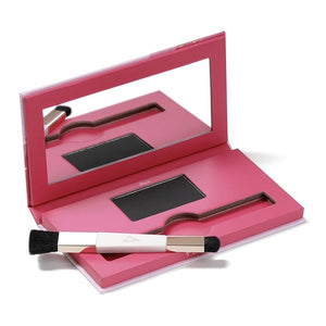 eSalon Root Touch Up + Brow Powder, Conceal &amp; Cover (Black) - Hairline Powder for Women - Scalp Concealer &amp; Filler for Thinning &amp; Gray Hair Coverage - Creates Thicker &amp; Fuller-Looking