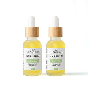 J&ampL Naturals | Hair Serum for Moisture Damaged Hair Growth | With Argan Oil &amp Coconut Oil | Cruelty Free Paraben Free Vegan | For All Hair (Hydrate (Dry Hair) 1 Oz (2 Pack))