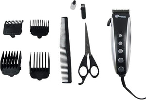 Treasure Gurus 9pc Men's Professional Hair Clipper Cutter Set Beard Trimmer Haircut Kit Barber Scissors Salon Shears