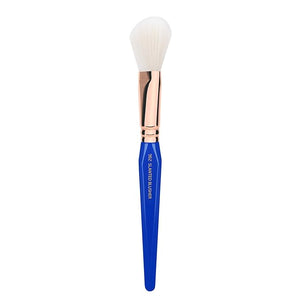 Bdellium Tools Professional Makeup Brush - Golden Triangle 962 Slanted Blusher - With All Vegan and Soft Synthetic Fibers For Contouring and Highlighting (Blue 1pc)