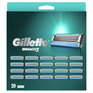Gillette Mach3 Men's Razor Blades Pack of 20 Refill Blades