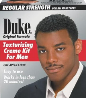Duke Texturizing Creme Kit for Men Regular Strength, 1 Kit (Pack of 4)