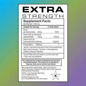 5-Hour Energy Extra Strength Shots Variety Pack 30 Count (1.93 fl oz) - Tropical Burst Hawaiian Breeze Watermelon Flavors