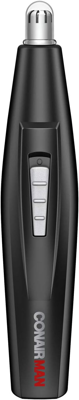 ConairMan Nose Hair Trimmer for Men, For Nose, Ear and Perfect for Travel, Battery Powered
