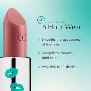 Thrive Causemetics Impact-FULL Smoothing Lipstick, Moisturizing Lip Makeup Essential with Vitamin E, Lightweight Creamy Lipstick for Women, Long Lasting, Vegan, Shade Nicole (Berry Mate)