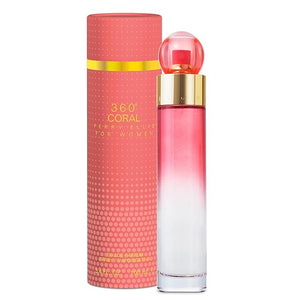 Perry Ellis 360¡Æ Coral Eau De Parfum Spray for Women - Perfume for Women, Floral &amp; Fruity Fragrance, EDP, Designer Scent for Her, Long Lasting - 3.4 fl oz (100 mL)