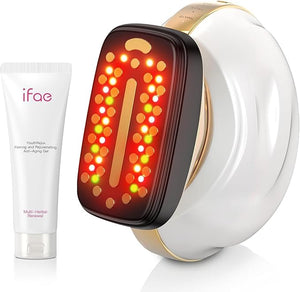 Microcurrent Facial Device Face Lift: iFae 3 in 1 Light Therapy for Face, Portable Face Lift Device for 90 Seconds Lifting, Tightening, Skin Rejuvenation Anti-Aging Wrinkle Skin Salon at Home