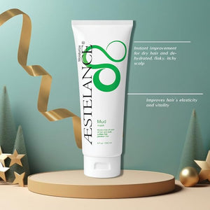 Mud Mask for Hair and Scalp Natural Treatment for Dry Damaged and Overprocessed Hair 8 oz