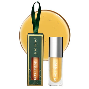 SKINN Luminous Lip Oil, Golden - Lip Care for Dry and Cracked Lips - Ultra-Light Non-Sticky Formula with Sheer Glossy Finish - Soothing Vitamin C &amp; Manuka Honey Supports Collagen Production