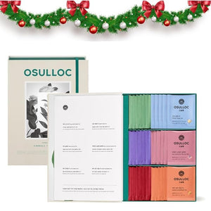 OSULLOC TEA VARIATION O (36 Count 6 Types x 6 ea) Elegant &amp Sophisticated designed Tea Gift Set Perfect Tea Set for your Daily Tea-Lifestyle 6 Premium Organic Pure &amp Blended Tea from Jej