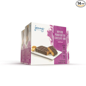 Jenny Craig Anytime Bars, 14-Count, Peanut Butter Chocolate Flavor, Vegetarian, 130 Calories, 6g Total Fat, 3g Dietary Fiber, 10g Protein