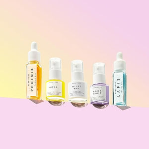HERBIVORE Rainbow Minis Set - (Serums + Oils Best Sellers Collection), Plant-based, Vegan, Cruelty-free