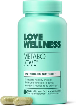 Love Wellness Metabolove | Metabolism Booster for Women Supplement | Combat Cravings &amp; Boost Energy Supplement | Cortisol &amp; Thyroid Support for Women | Stimulant Free, Vegan &amp; Gluten-Free