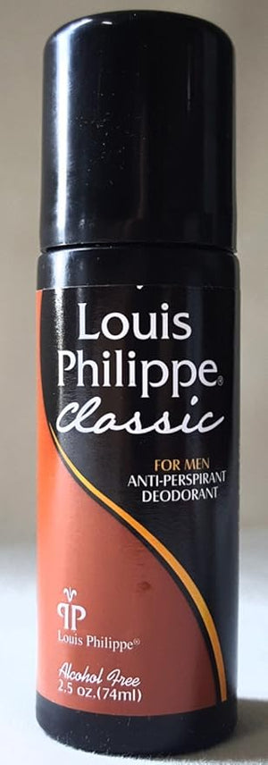 4 Louis Philippe for Men Anti-perspirant Deodorant Original 2.5 OZ New Roll On
