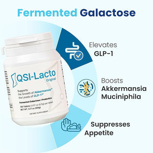 QSI-Lacto Original 1 Pack Natural GLP-1 Appetite Suppressant for Weight Loss Akkermansia Prebiotics Third-Party Tested 90 Servings