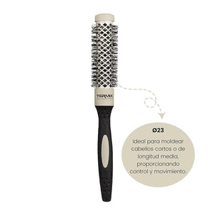 Termix Evolution Soft ¨ª 23 mm-Hairbrush for thin hair with ionized bristles specially for thin and delicate hair.