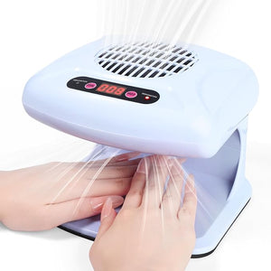 SAVILAND Essentials 5X Faster Dry Nail Dryer: 300W Strong-Air Nail Dryer for Regular Polish Smart Sensor Nail Polish Dryer Warm &amp Cool Wind Dual Air Dual Modes Battery-Free Nail Fan Home Salon Use