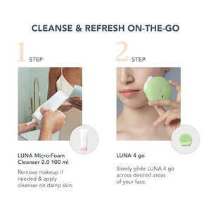 FOREO LUNA 4 go Face Cleansing Brush &amp; Firming Massager | Premium Face Care | Enhances Absorption of Facial Skin Products | Simple Skin Care Tools | For All Skin Types