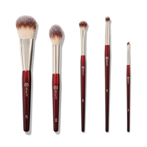 BK BEAUTY - PRECISION BRUSH COLLECTION (5PC) - Professional Makeup Brush Set for Bronzer Blush Contour Powder &amp Eye Makeup | Premium Face Brushes for Flawless Application