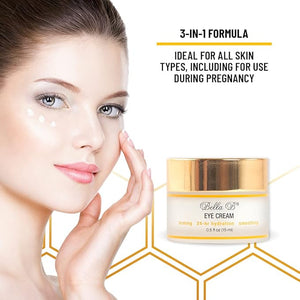 Bella B Eye Cream 1.7 oz Jar - Facial Glow - Pregnancy Skin Care - Pregnancy Skincare - Natural Eye Cream - Anti Aging Eye Cream - Organic Eye Cream - Prenatal Skin Care - Healthy Beauty