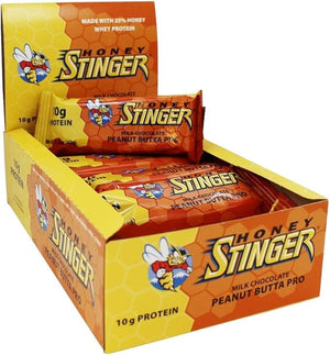 HONEY STINGER Food Peanut Butter Pro Protein Bar (Box of 15)
