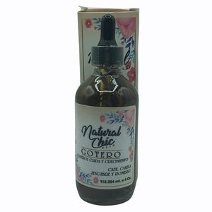 NATURAL CHIC Growth Dropper - Gotero Crecimiento, Organic, Rosemary, coffee, cinnamon, ginger, 17.6