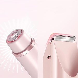 Dual-Head Shaver Women,2 in 1 Women Electric Shaver Dual-Head, Intimate Razor Women¡®s, Ipx7 Waterproof Rechargeable, for Armpit, Legs, Arms (1)