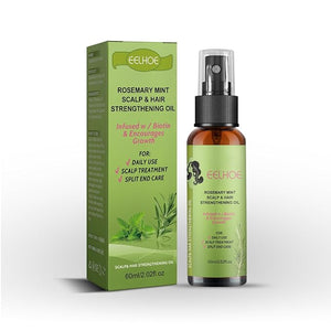 AMALIA Rosemary Mint Scalp &amp Hair Strengthening Oil 2.02 fl oz with Biotin for Hair Growth Daily Scalp Treatment
