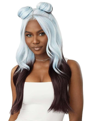 Outre Lace Front Wig -Perfect Hair Line 13X6 - Jaanay (ST BLUE ANGEL OMBRE)