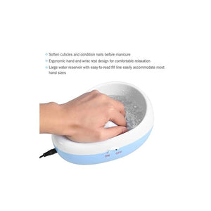 Electric Bubble Nail Soaking Bowl Durable Bubble Nail Soaking Bowl Jet Spa Massage Nail Treatment Remover Manicure Spa Tool for Soak Soothing Relaxing Soften Cuticles