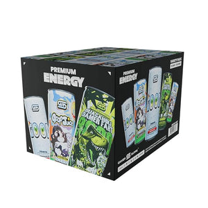 Gamer Supps GG¢ç Premium Energy - 24 Can Variety Pack - Nootropic Carbonated Caffeine + Vitamins Energy Drink