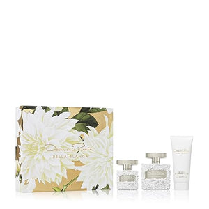 Oscar de la Renta Bella Blanca Eau de Parfum 3 Piece Gift Set for Women - Perfume Spray 3.4 Fl. Oz &amp 1.0 Fl. Oz. and Body Lotion 3.4 Fl. Oz.