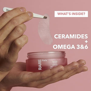 RARE Paris - Exception Ros?e - Regenerating Under Eye Patches - Hydrating &amp Brightening - With Ceramides &amp Omega-3 &amp 6 - Brightening Firming &amp Revitalizing - Multi-Active Serum Formul