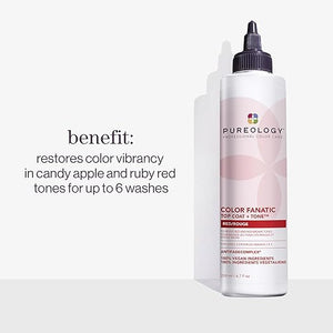Pureology Color Fanatic Top Coat + Tone - Maintains Hair Color Treatment Smooths Restores Vibrancy and Adds Shine