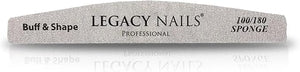 Legacy Nails 12pcs Nail Files (100/100 Pro Zebra)