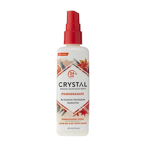 Crystal Mineral Deodorant Spray, Pomegranate, 4.0 oz (Pack of 12)