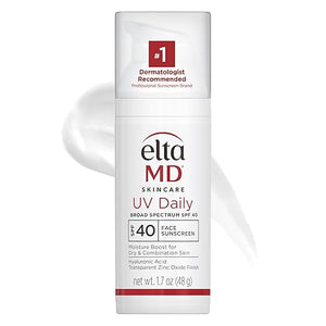 EltaMD UV Daily Face Sunscreen Moisturizer with Zinc Oxide, Daily Face Moisturizer with SPF, Great for Dry, Combination, and Normal Skin
