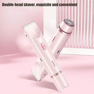 2 in 1 Bikini &amp; Body Trimmer, Comfort 2 in 1 Electric Lady Shaver, Bikini Trimmer for Women Pubic Hair, Double-Headed Waterproof Wet and Dry