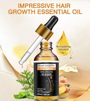 Hair Growth Serum Oil for Women &amp Men ? 100% Natural Herbal Extracts Follicle Nourishing Scalp &amp Root Revive Formula for Thicker Fuller &amp Healthy-Looking Hair Hydration for Dry &amp Da