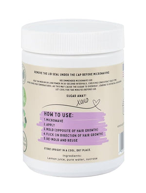 Sugaring Paste - HARD Organic Sugaring Paste for All Hair Types - Brazilian Wax, Bikini Wax, Under Arm, Full Body Hair Removal - (43 Oz.)